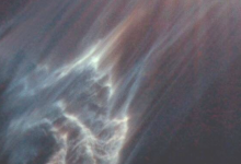 這張鬼影顯示了星際云太靠近恒星時(shí)會(huì)發(fā)生什么