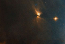 在一個擁有約3000億顆恒星的星系中 ESA哈勃太空望遠鏡只捕獲了極少數(shù)的一兩個
