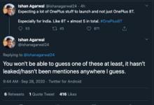 OnePlus 8T將與其他五種OnePlus產品一起進入市場