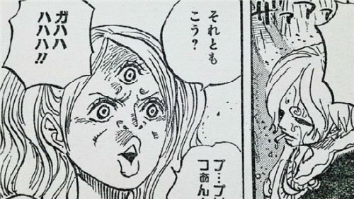 海賊王851話文字情報 黑化布琳瘋狂嘲笑山治！