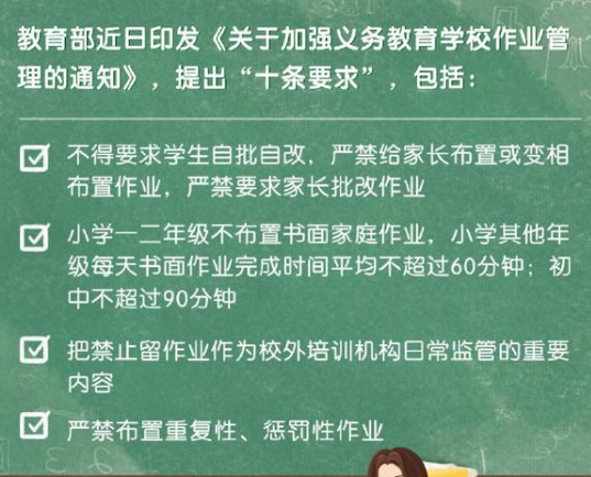小學一二年級不布置書面家庭作業(yè)