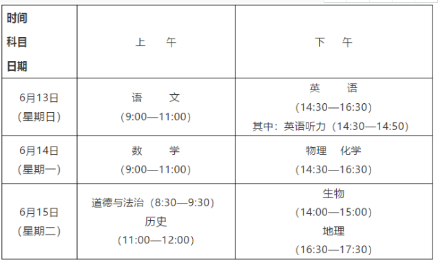 2021濟(jì)寧中考時間什么時候