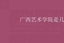 教育資訊:廣西藝術(shù)學(xué)院是幾本