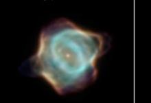 哈勃圖片中突出顯示的褪色黃貂魚(yú)星云