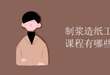 教育資訊:制漿造紙工藝教育專業(yè)課程有哪些