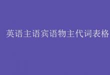 教育資訊：英語(yǔ)主語(yǔ)賓語(yǔ)物主代詞表格