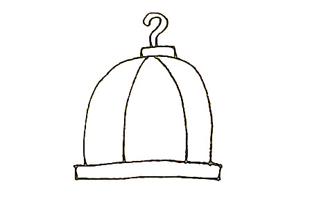 鳥籠簡(jiǎn)筆畫步驟圖解3