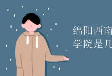 教育資訊:綿陽西南科技大學(xué)城市學(xué)院是幾本
