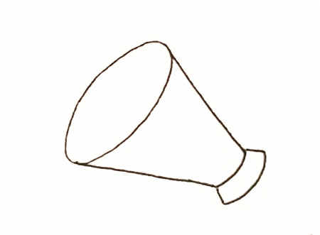 喇叭簡(jiǎn)筆畫(huà)的畫(huà)法2