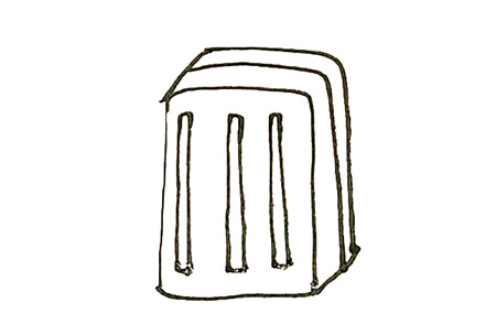行李箱簡筆畫教程3