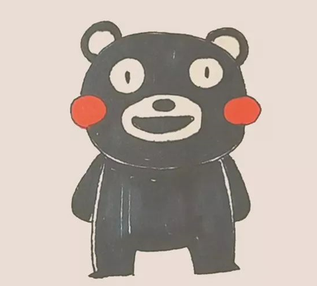 抱抱熊本熊簡(jiǎn)筆畫4