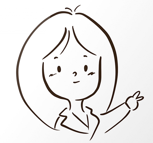 可愛(ài)的女孩子簡(jiǎn)筆畫(huà)頭像圖片3