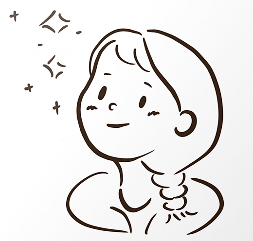 可愛(ài)的女孩子簡(jiǎn)筆畫(huà)頭像圖片5
