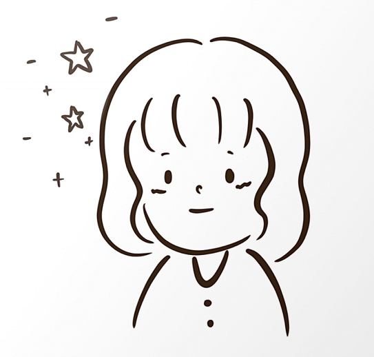 可愛(ài)的女孩子簡(jiǎn)筆畫(huà)頭像圖片8