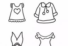 各種帶簡(jiǎn)筆畫(huà)的衣服