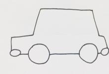 卡通警車如何畫簡單的筆畫？
