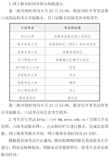 四川2021下半年大學(xué)英語四六級考試報名時間及方法