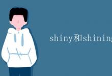 教育資訊:shiny和shining的區(qū)別