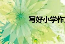 寫好小學作文的幾個小要點