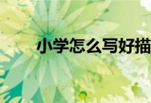 小學(xué)怎么寫好描寫人物類型的作文？