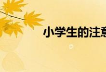 小學(xué)生的注意力有哪些特點(diǎn)？