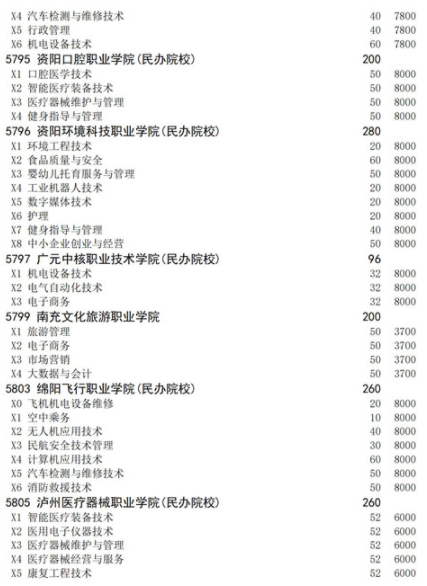 四川2021高職擴(kuò)招面向下崗人員招生計劃 招生院校及專業(yè)