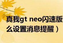 真我gt neo閃速版和neo2(真我GTNeo2怎么設(shè)置消息提醒)