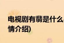 電視劇有翡是什么小說改編的(電視劇有翡劇情介紹)