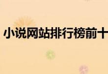 小說網(wǎng)站排行榜前十名(小說網(wǎng)站排名前十)