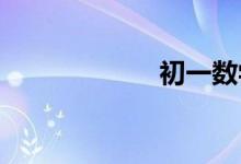 初一數(shù)學怎么輔導