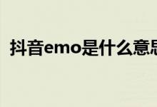 抖音emo是什么意思網(wǎng)絡用語（抖音emo）