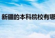 新疆的本科院校有哪些（本科大學(xué)名單一覽）
