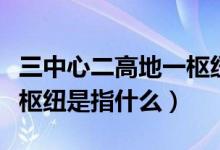 三中心二高地一樞紐指什么（三中心二高地一樞紐是指什么）