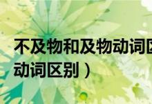 不及物和及物動詞區(qū)別常見的（不及物和及物動詞區(qū)別）