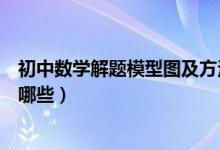 初中數(shù)學(xué)解題模型圖及方法(初中數(shù)學(xué)模型解題法及技巧有哪些)