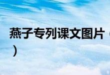 燕子專列課文圖片(燕子專列課文原文及賞析)
