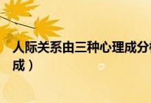 人際關(guān)系由三種心理成分構(gòu)成(人際關(guān)系由三種心理成分構(gòu)成)