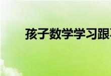 孩子數(shù)學(xué)學(xué)習(xí)跟不上,有什么好辦法？