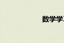 數(shù)學(xué)學(xué)習(xí)經(jīng)驗芻議
