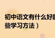 初中語文有什么好的學(xué)習(xí)方法（初中語文有哪些學(xué)習(xí)方法）