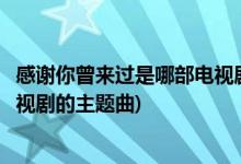 感謝你曾來(lái)過(guò)是哪部電視劇的主題曲(感謝你曾來(lái)過(guò)是什么電視劇的主題曲)