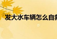 發(fā)大水車輛怎么自救（發(fā)大水時怎么自救）