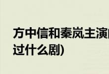 方中信和秦嵐主演的電視劇(方中信秦嵐合作過(guò)什么劇)