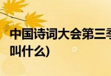 中國(guó)詩(shī)詞大會(huì)第三季冠軍(中國(guó)詩(shī)詞大會(huì)3冠軍叫什么)