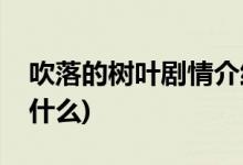 吹落的樹葉劇情介紹(吹落的樹葉泰劇主要講什么)