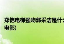 鄭愷電梯強吻郭采潔是什么電影(鄭愷電梯強吻郭采潔是哪部電影)