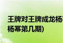 王牌對(duì)王牌成龍楊冪哪一期(王牌對(duì)王牌成龍楊冪第幾期)