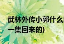 武林外傳小郭什么時候回來(武林外傳小郭哪一集回來的)