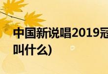 中國新說唱2019冠軍是誰(中國新說唱2冠軍叫什么)