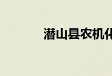 潛山縣農(nóng)機化學(xué)校的地址在哪